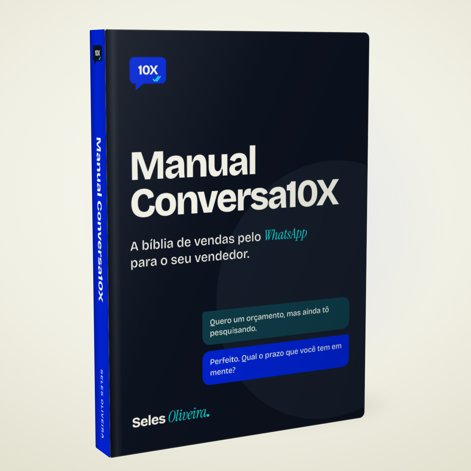 Capa do Manual Conversa10X, a bíblia de vendas pelo WhatsApp